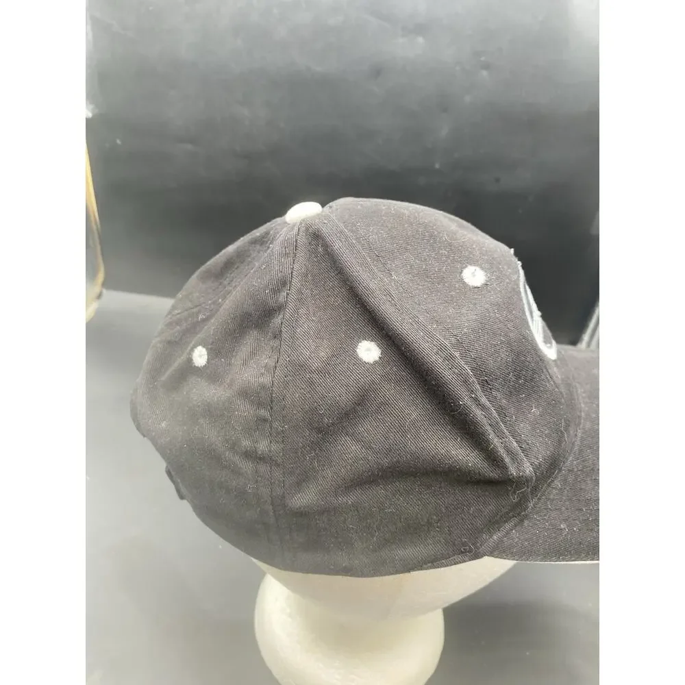 Vtg Scion Black Baseball Cap Hook& Loop Back Hat One Size Fits Most